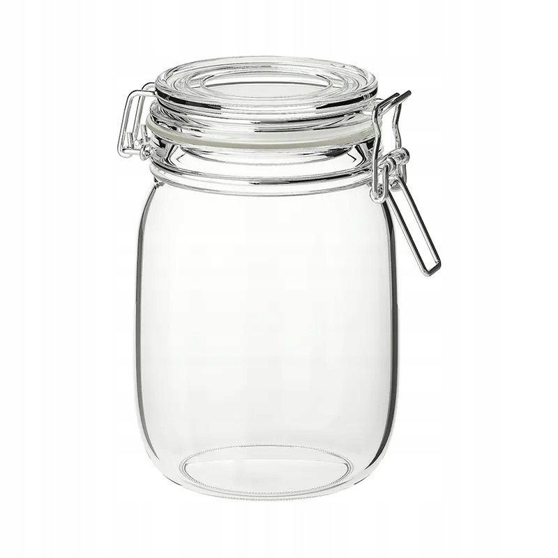 SŁOIK szklany hermetyczny z kapslem POJEMNIK kuchenny szklany 950ML