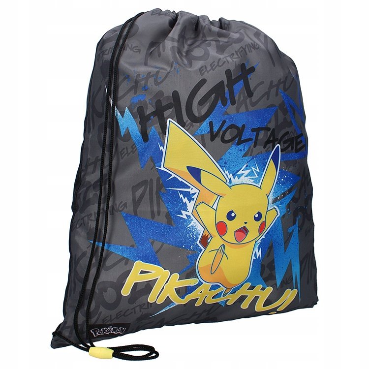 Worek sportowy, na plecy, na obuwie zmienne - Pokemon Pikachu (640-00490)