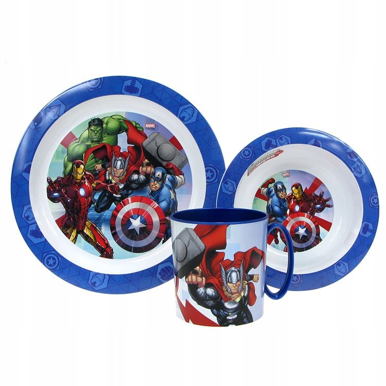 ZESTAW OBIADOWY do mikrofalówki: Avengers (22235)