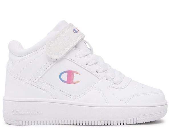 Buty dziecięce Champion S32489WW007 REBOUND VINTAGE MID G PS Białe