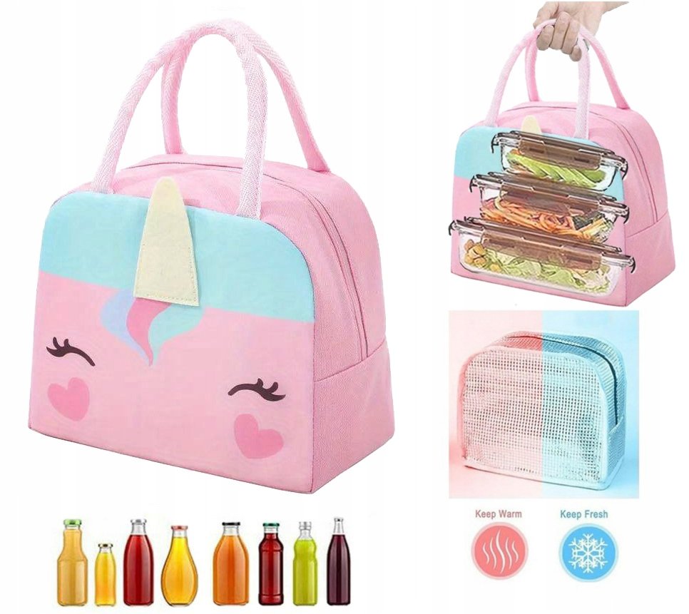 JEDNOROŻEC TORBA ŚNIADANIOWA TERMICZNA IZOLACYJNA LUNCH BOX KANAPNIK 5,5L