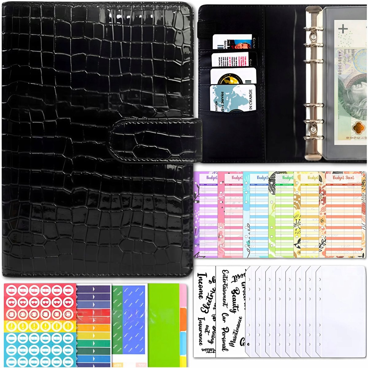 BUDŻETOWY SEGREGATOR FINANSOWY OSZCZĘDNIK NOTES A6 WIELOFUNKCYJNY NOTATNIK