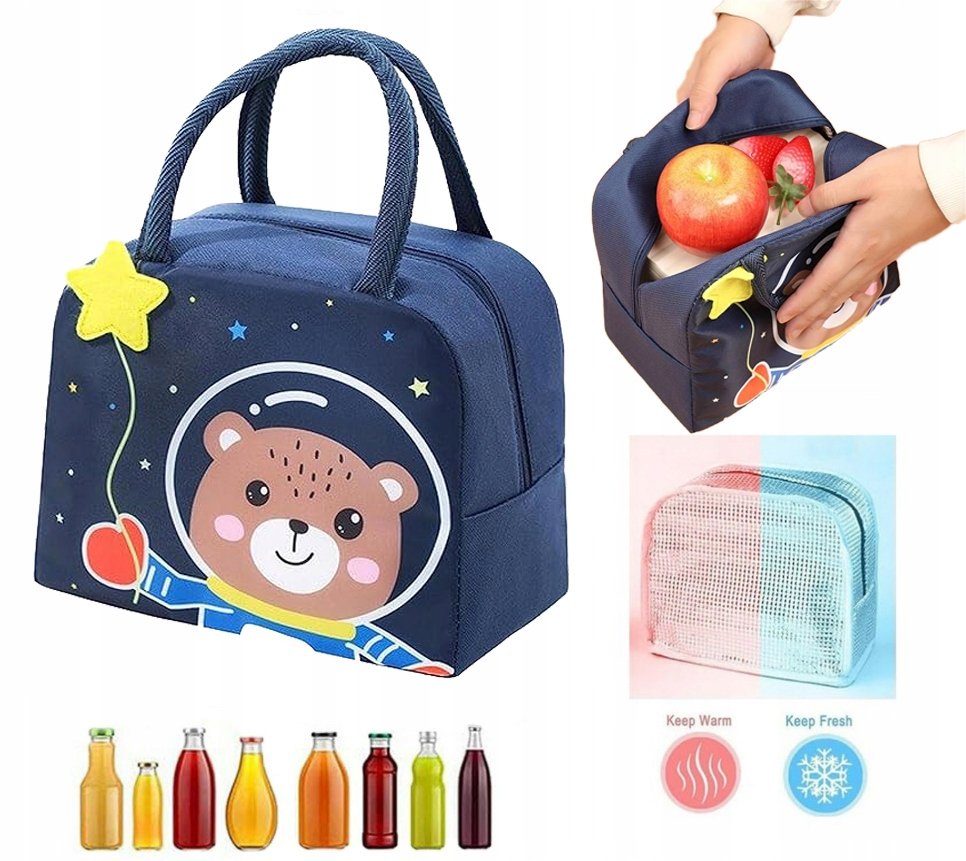 MIŚ TORBA NA ŚNIADANIE TERMICZNA IZOLACYJNA LUNCH BOX KANAPNIK 5,5L
