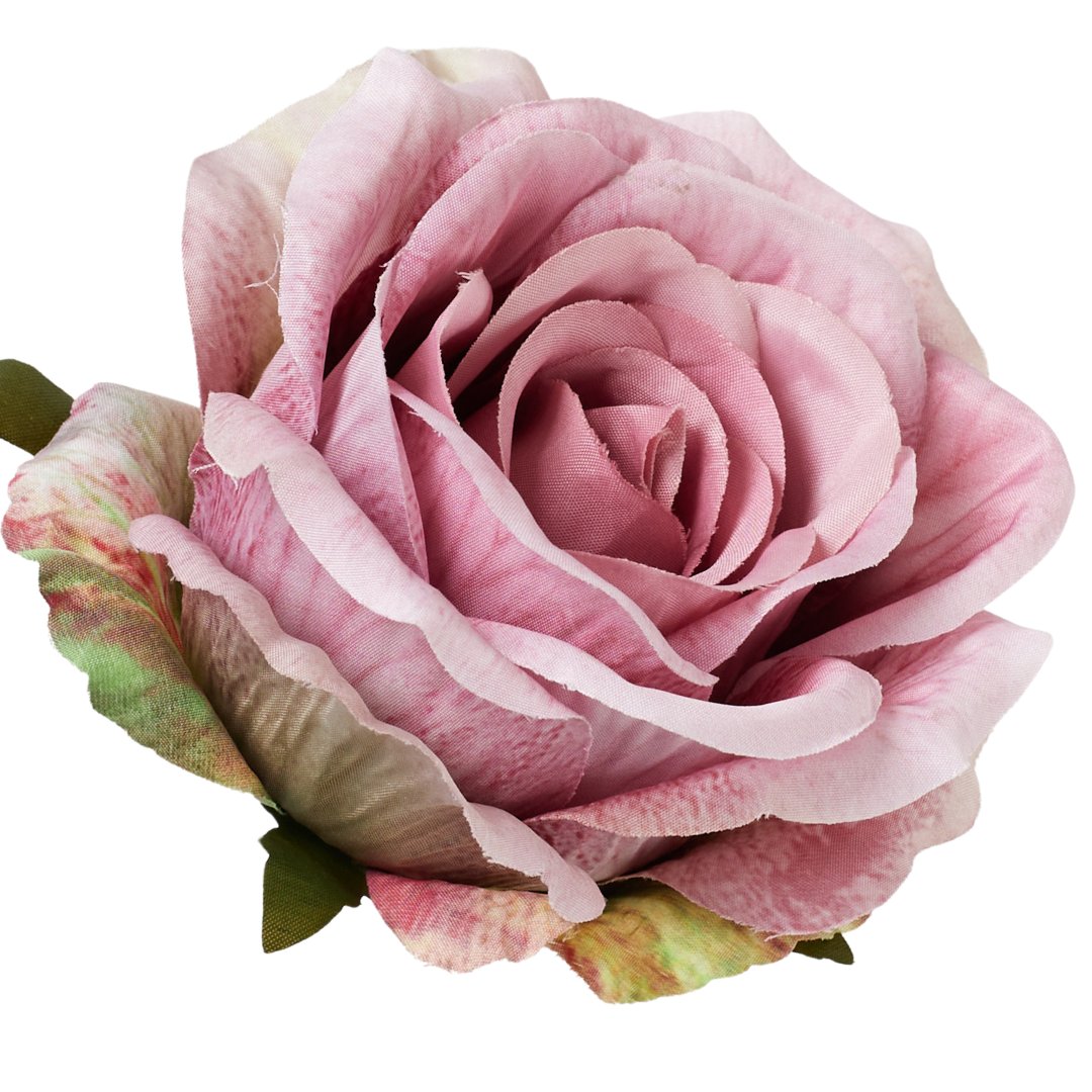 [68b5142] Róża główka wyrobowa 9cm przydymiony-róż