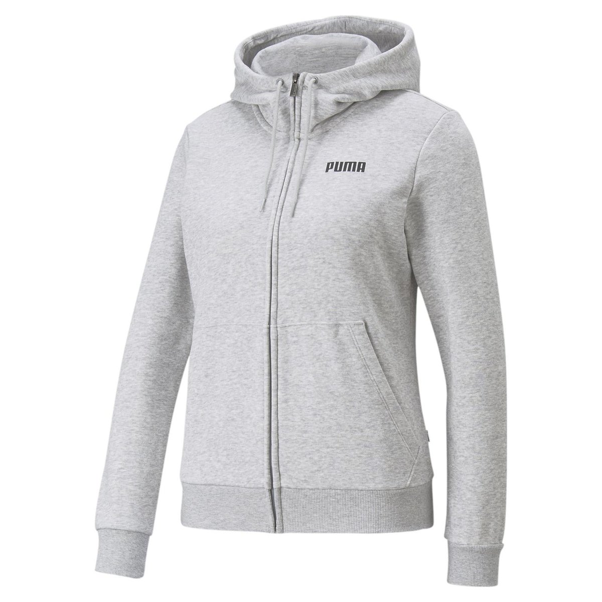 Bluza z kapturem damska Puma ESS FULL-ZIP FL szara 84720102-XS