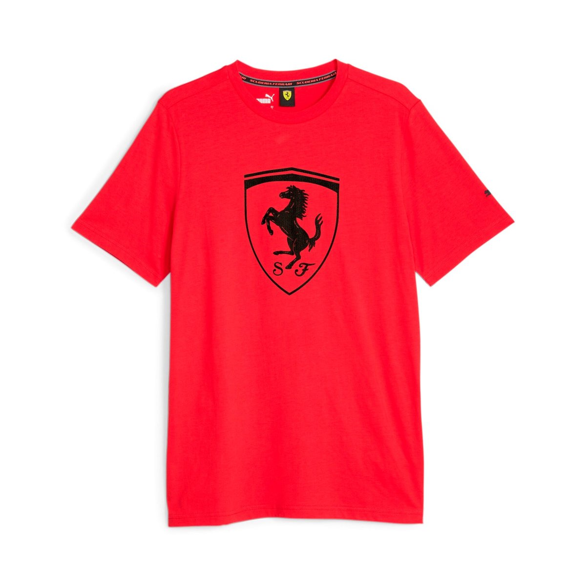 Koszulka męska Puma FERRARI RACE TONAL BIG SHIELD czerwona 62095102-S