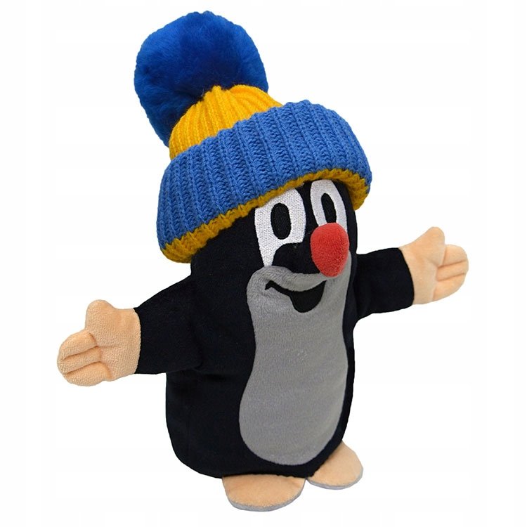 KRECIK pacynka na rękę - 25cm - czapka niebieska (20906G)