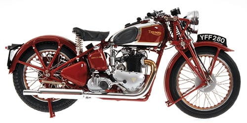 Triumph Speed Twin 1939 Red