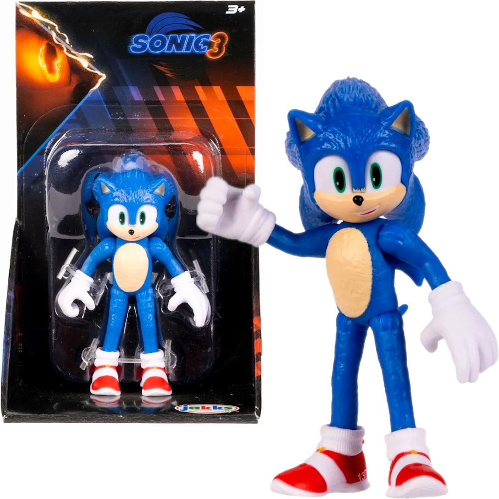 SONIC THE HEDGEHOG MOVIE 3 JAKKS PACIFIC ORYGINALNA RUCHOMA FIGURKA SONIC
