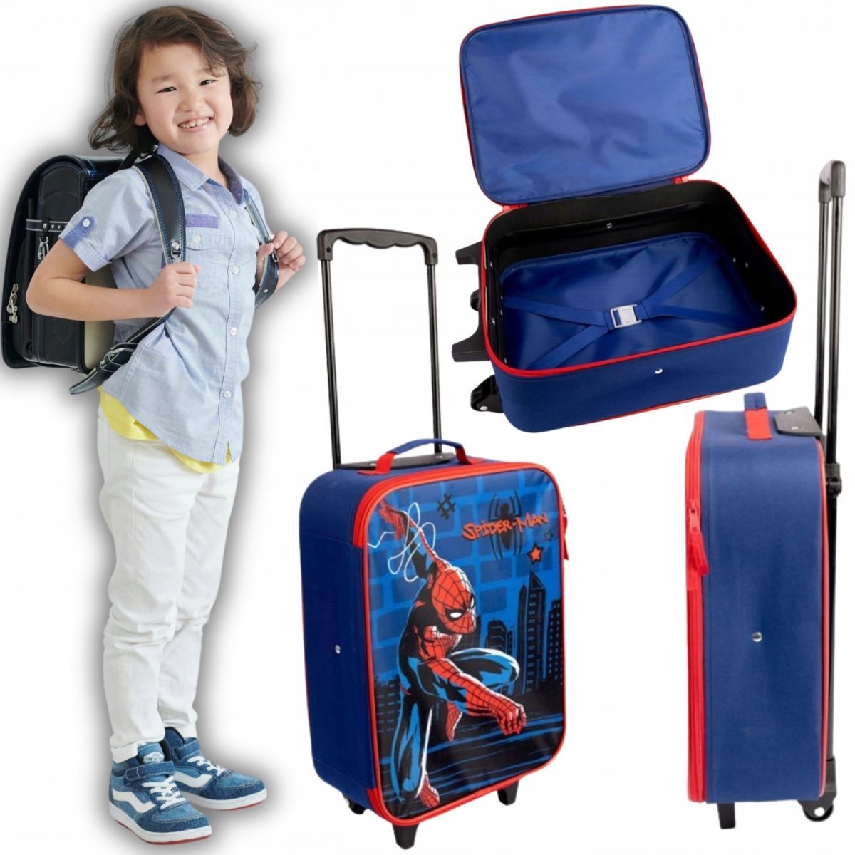 Marvel Walizka dla Dziecka SpiderMan, Podróżna na Kółkach