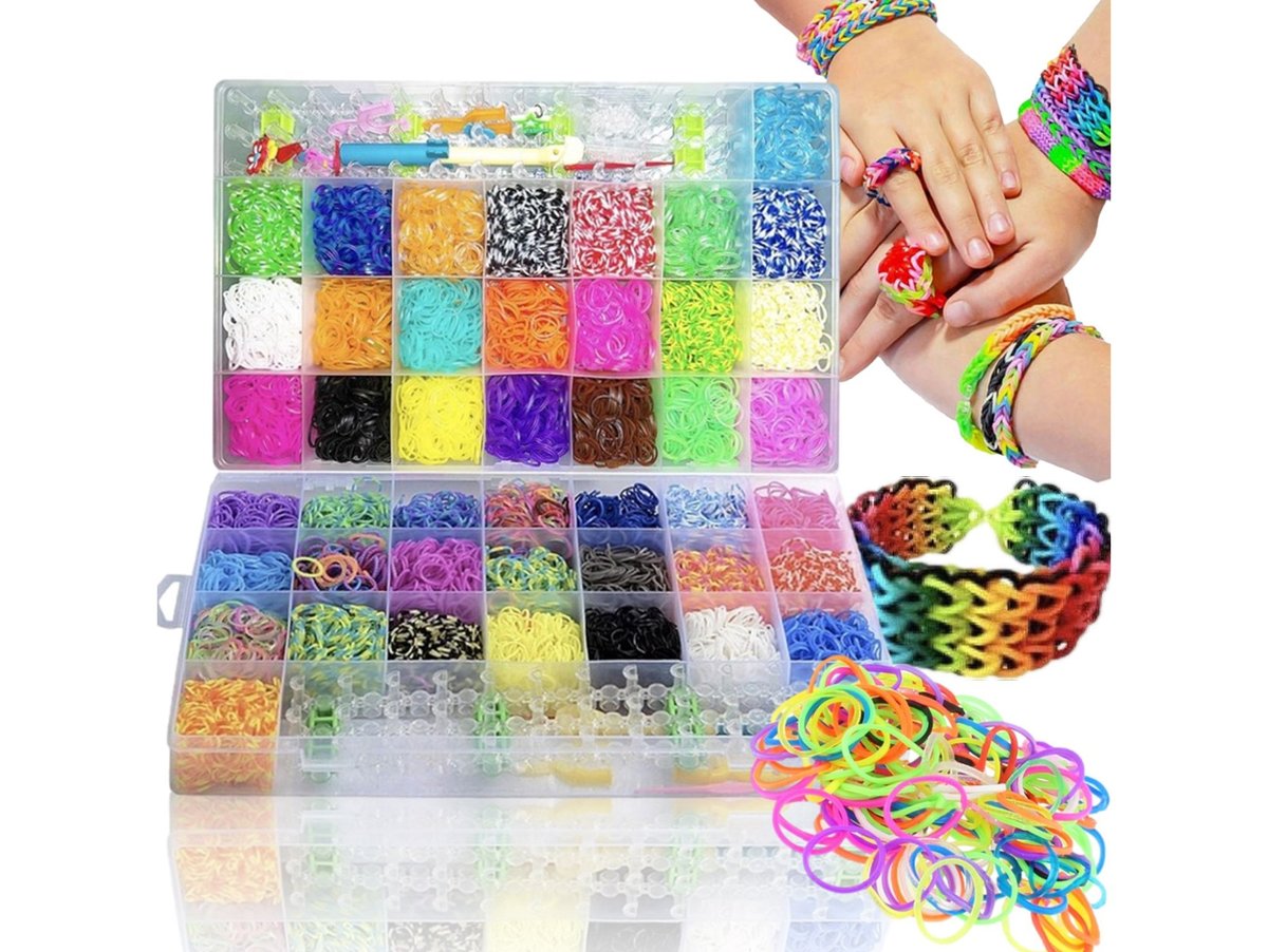 Opinie o Duży Zestaw Gumek Do Robienia Bransoletek Xxl 4400 Szt Na Prezent Diy