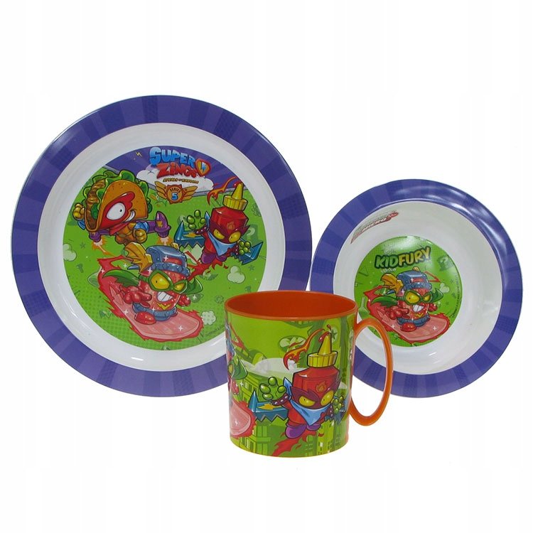 ZESTAW OBIADOWY do mikrofalówki Super Zings 10304