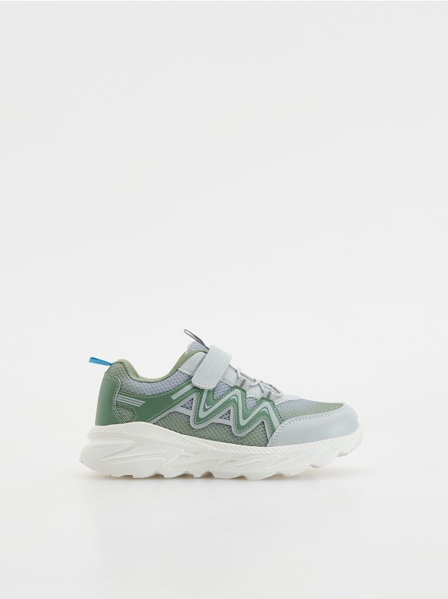 Reserved - Sneakersy na rzepy - jasnoszary