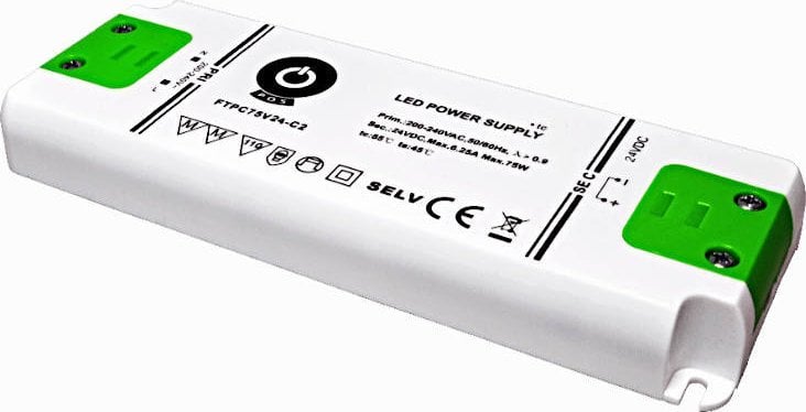 Zasilacz LED 24V 75W FTPC75V24-C2, kompaktowy i ultra cienki