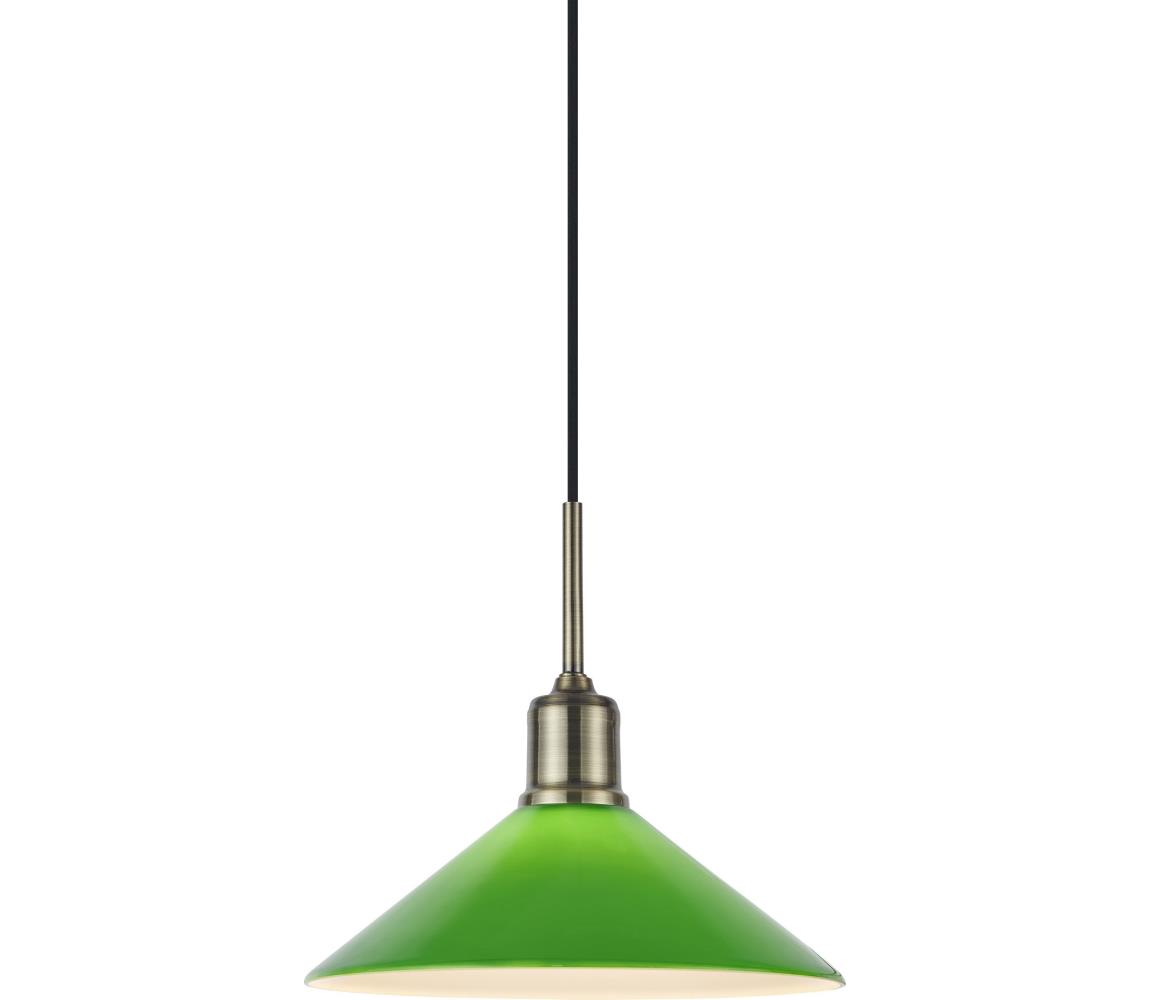 Markslöjd 108868 - Żyrandol na lince VELA 1xE27/40W/230V mosiądz/zielony