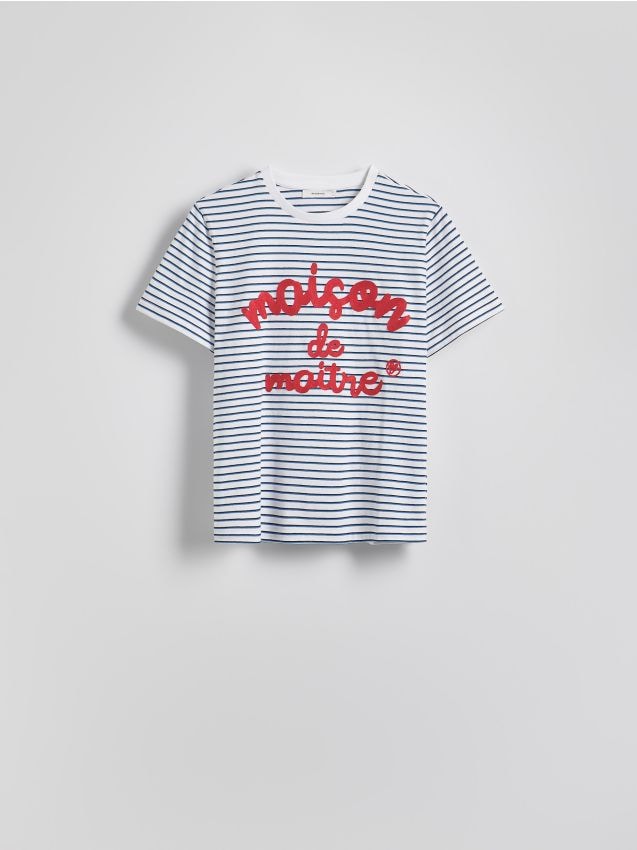 Reserved - T-shirt z haftem - wielobarwny