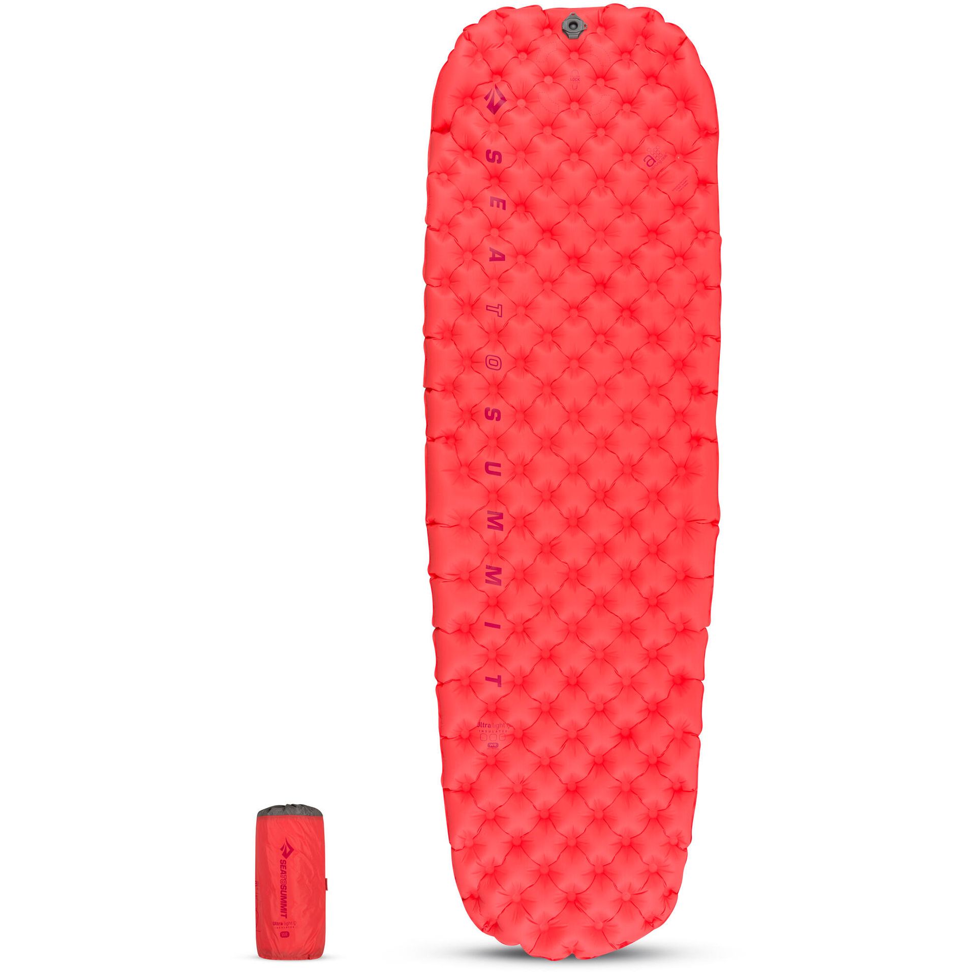 SEA TO SUMMIT Ultralight Dmuchana mata termiczna Large Kobiety, paprika 2021