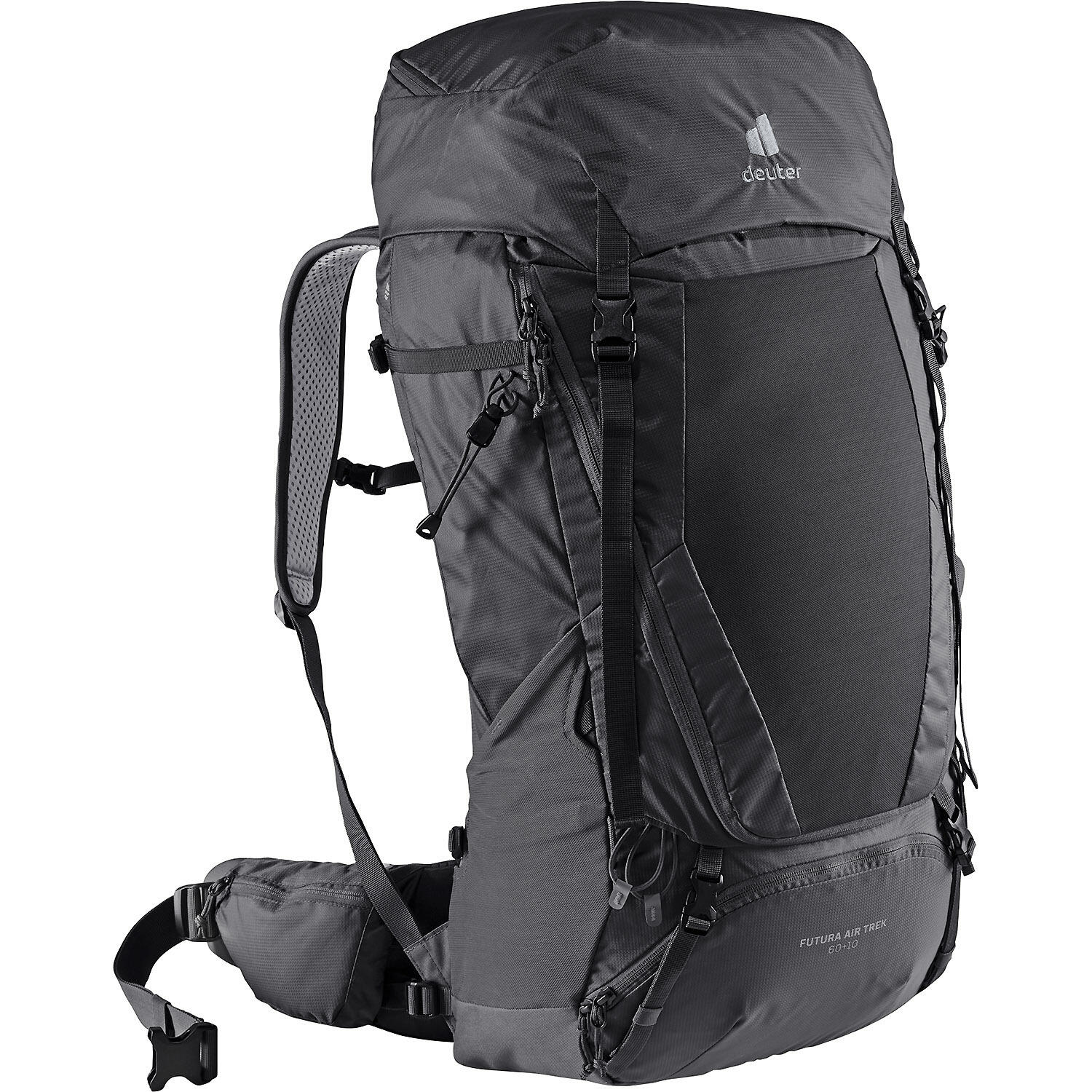 Plecak turystyczny Deuter Futura Air Trek 60 + 10 black-graphite