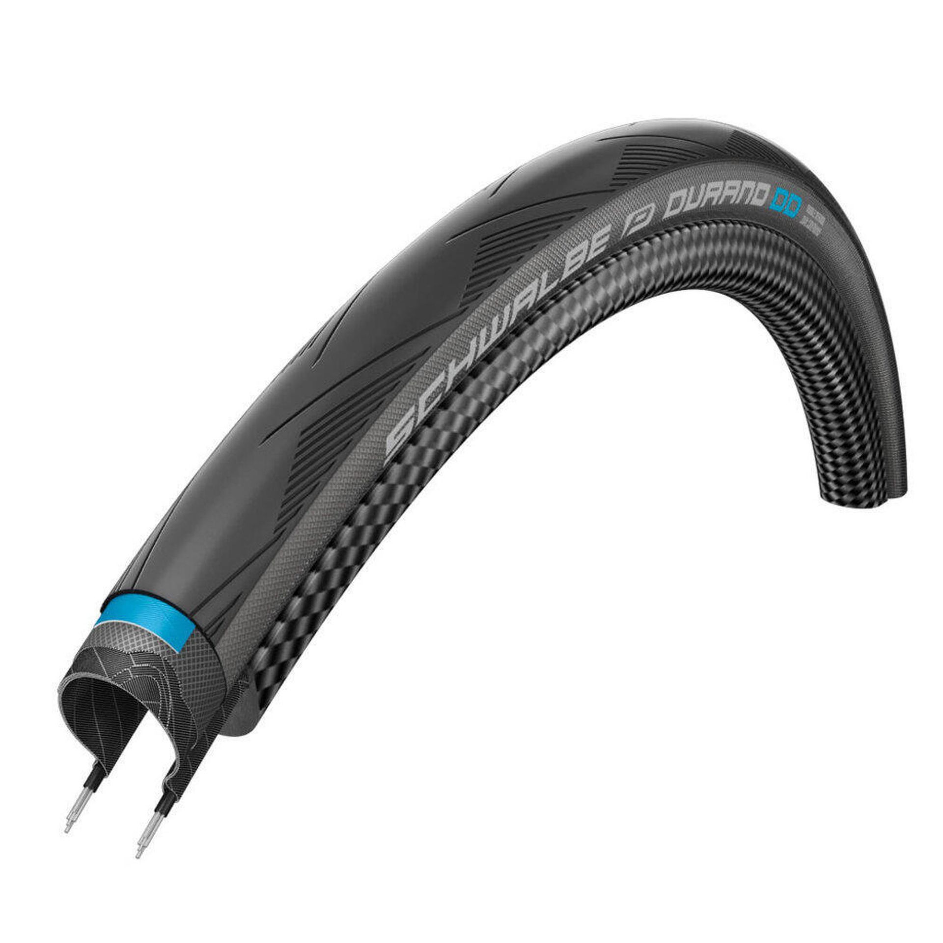 Schwalbe Durano DD Performance Opona zwijana 700x25C SnakeSkin RaceGuard DD E-25 Addix, graphite skin 25-622 | 700x25c 2020 Opony do rowerów elektrycznych 1402898938