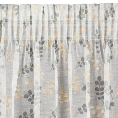 Zasłona EUROFIRANY Miriam 140 x 270 cm Biało-stalowy