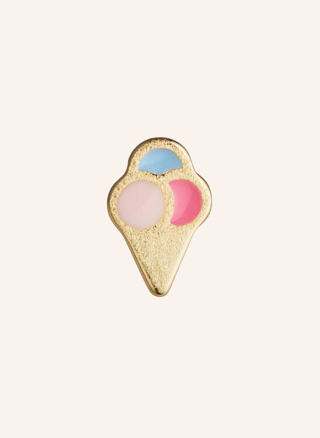 Lulu Copenhagen Kolczyk Na Sztyft Ice Cone gold