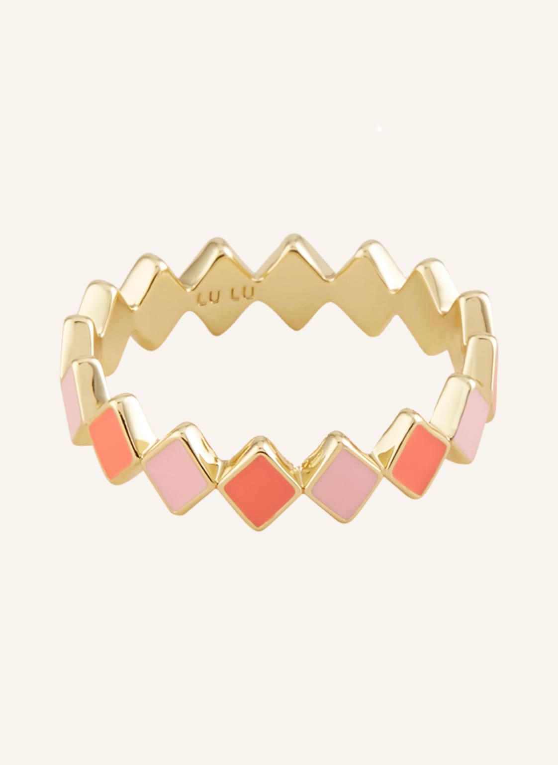 Lulu Copenhagen Pierścionek pink