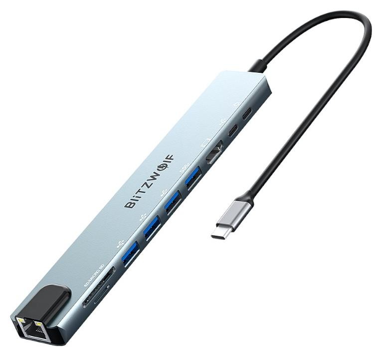 Blitzwolf BW-TH5 10w1 USB-C USB 3.0 x1 USB 2.0 x3 HDMI PD 100W