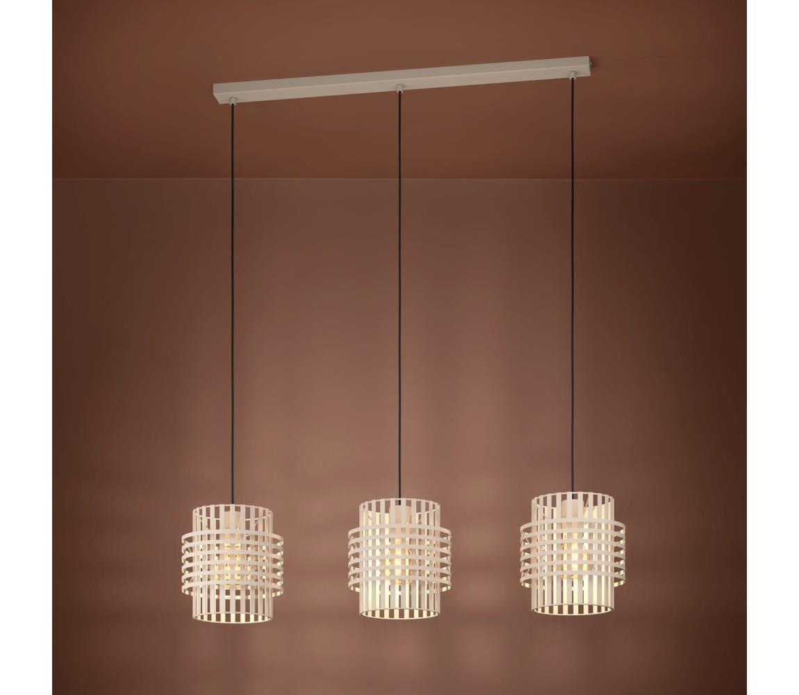 Eglo 390147 - Żyrandol na lince OLTAMAR 3xE27/40W/230V kremowy