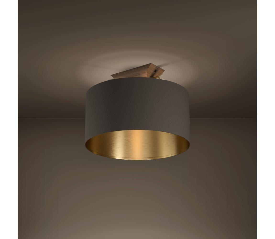 Eglo 390335 - Lampa sufitowa SANTANDRIA 1xE27/40W/230V brązowa/złota