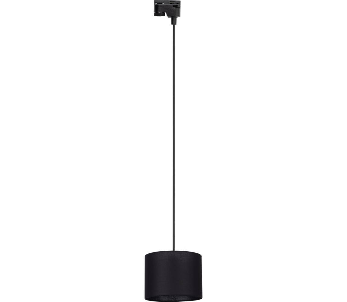 Żyrandol na łańcuchu do systemu szynowego TRACER 1xE27/15W/230V śr. 20 cm czarny