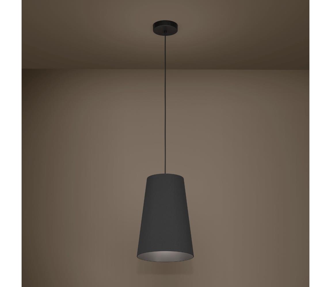 Eglo 390132 - Żyrandol na lince PETROSA 1xE27/40W/230V czarny
