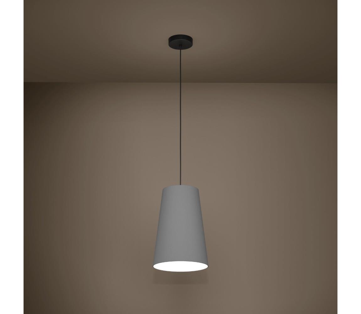 Eglo 390135 - Żyrandol na lince PETROSA 1xE27/40W/230V szary