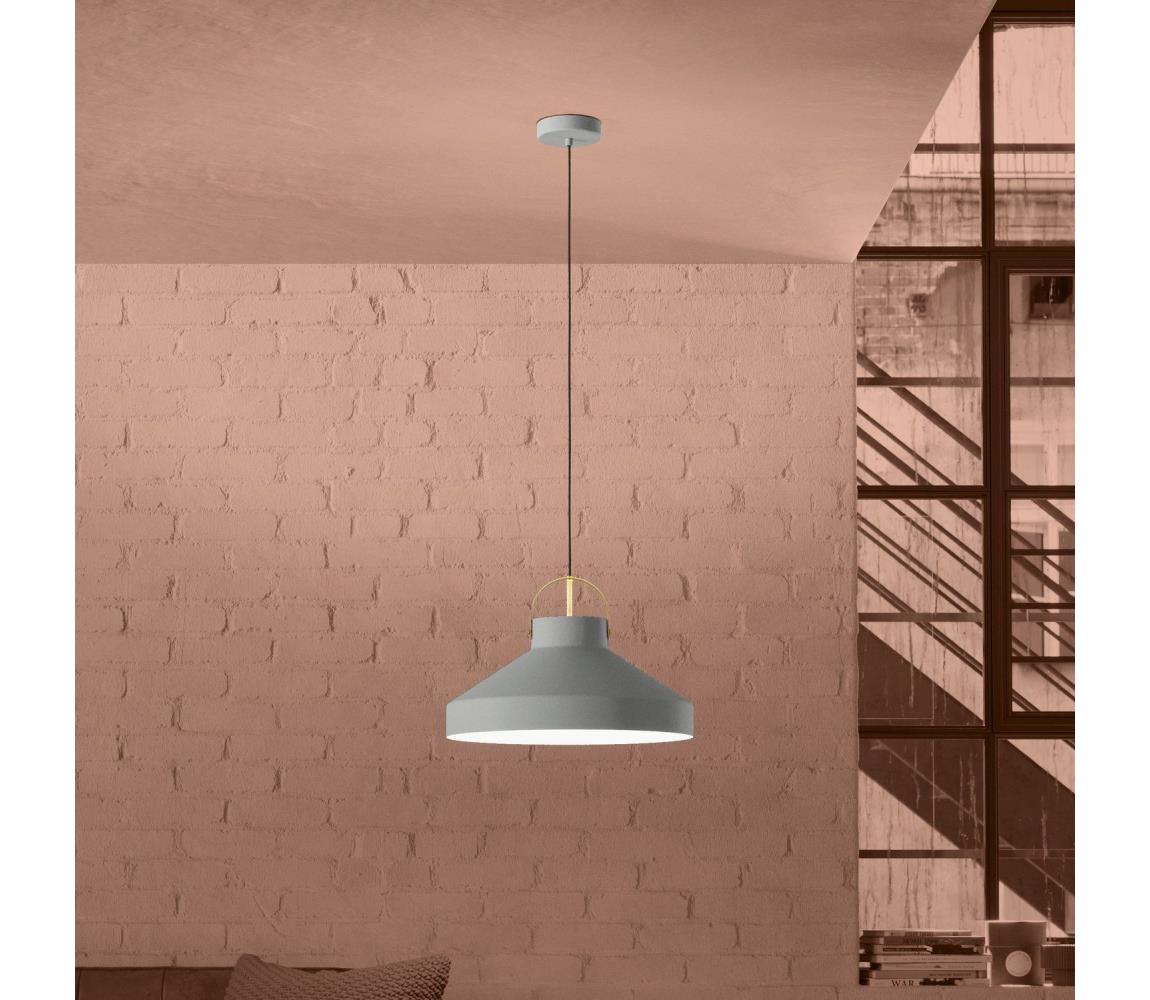 Eglo 390226 - Żyrandol na lince ESTEPONA 1xE27/40W/230V szary