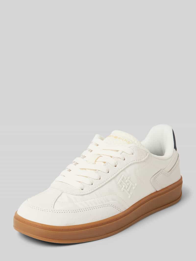 Sneakersy niskie z zamszu