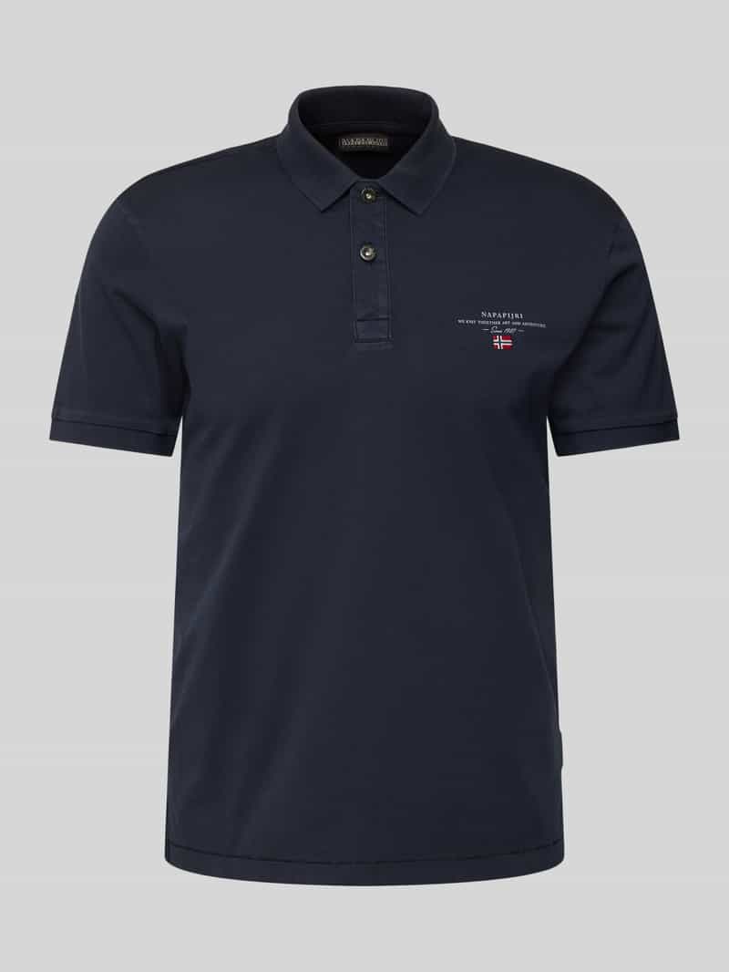 Koszulka polo o kroju regular fit z wyhaftowanym logo model ‘elbas’