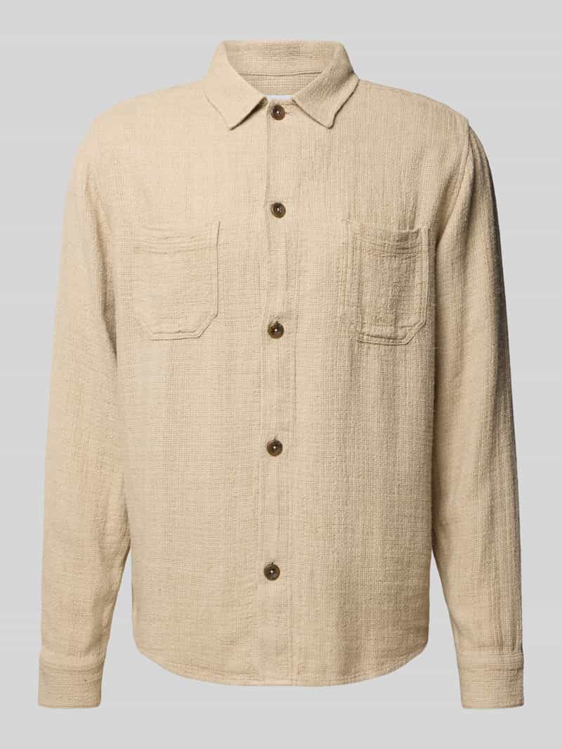 Kurtka koszulowa o kroju regular fit z kieszeniami na piersi model ‘Hamilton’