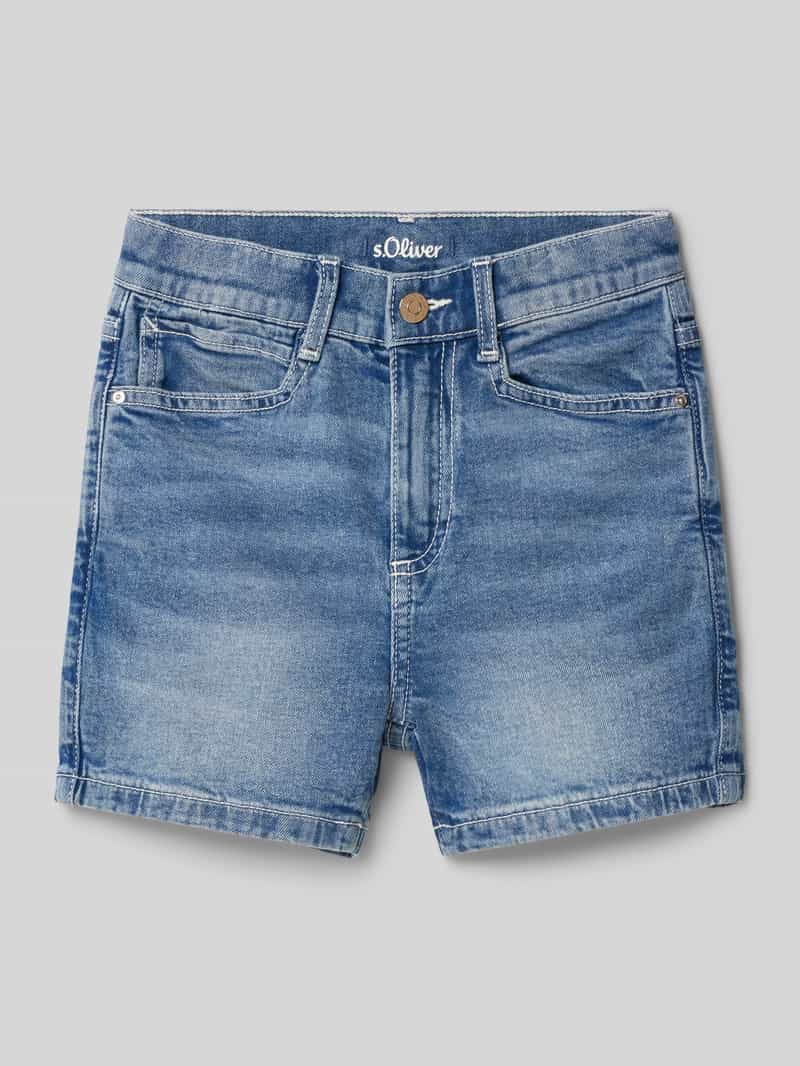 Szorty jeansowe o kroju slim fit z mieszanki bawełny model ‘SURI’