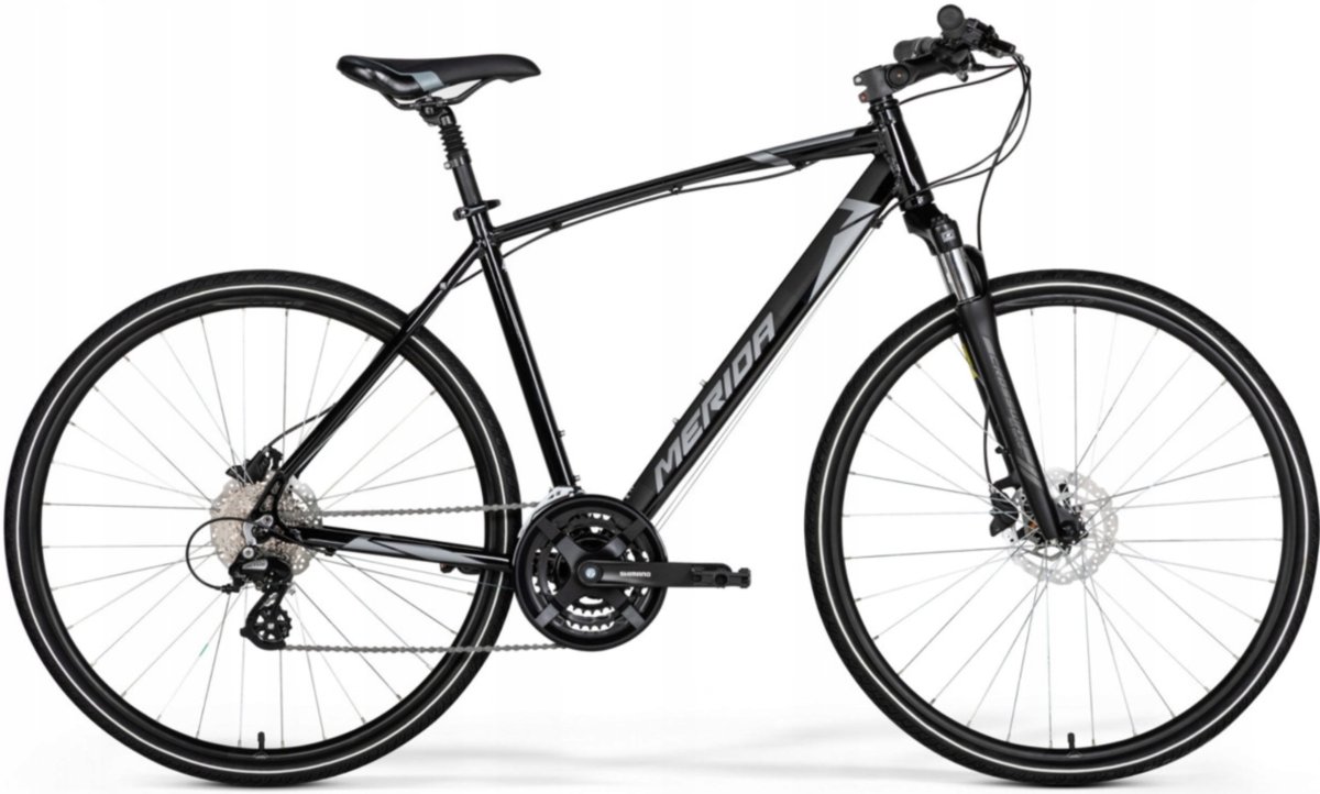Rower crossowy Merida CROSSWAY 15 L(55) GLOSSY BLACK(MATT SILVER)