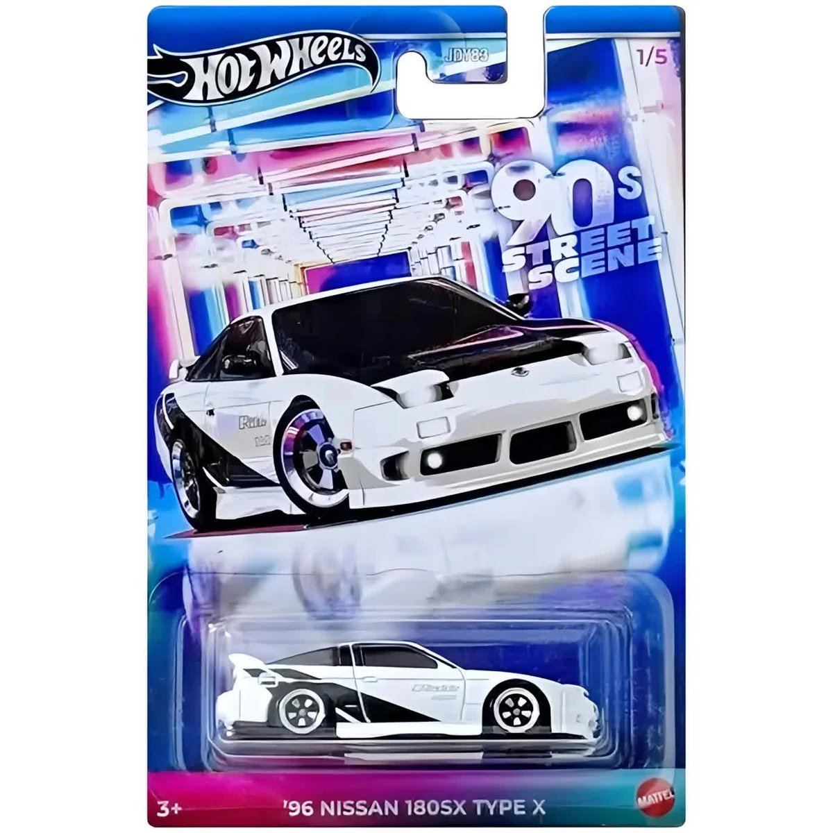 Hot Wheels Automotive Samochodzik 90's Street Sport '96 Nissan 180SX TYPE X / JCB57