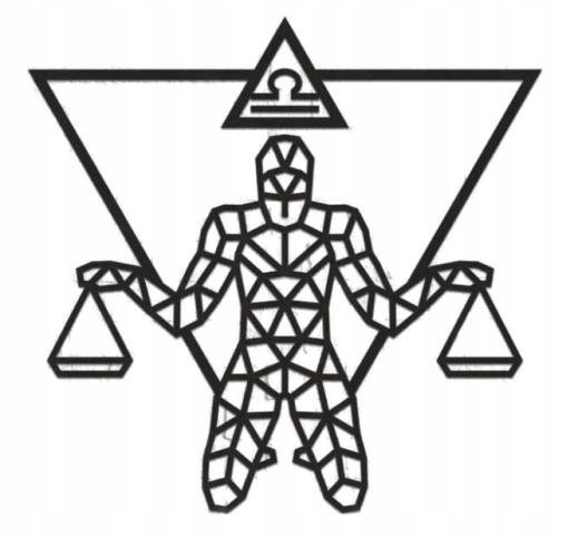 DREWNIANE PUZZLE 3D DEKORACJA ŚCIENNA ZNAK ZODIAKU WAGA ZESTAW DO ZŁOŻENIA