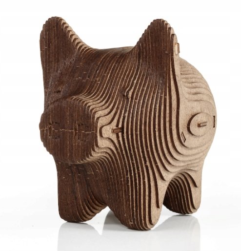 DREWNIANE PUZZLE 3D ŚWINKA SKARBONKA ZESTAW DO ZŁOŻENIA DIY