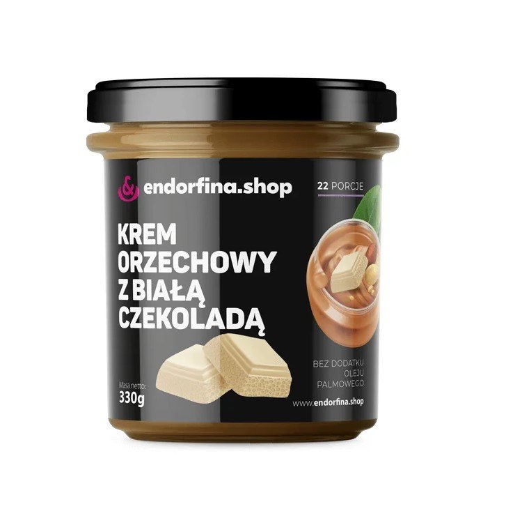 Krem orzechowy z białą czekoladą 330g Endorfina.shop