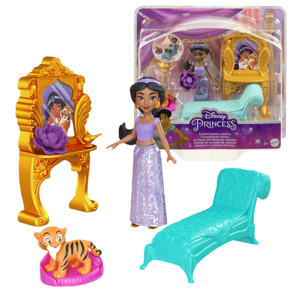 Disney Princess Kompaktowy Zestaw Lalka Jasmina Dżasmina HRR47