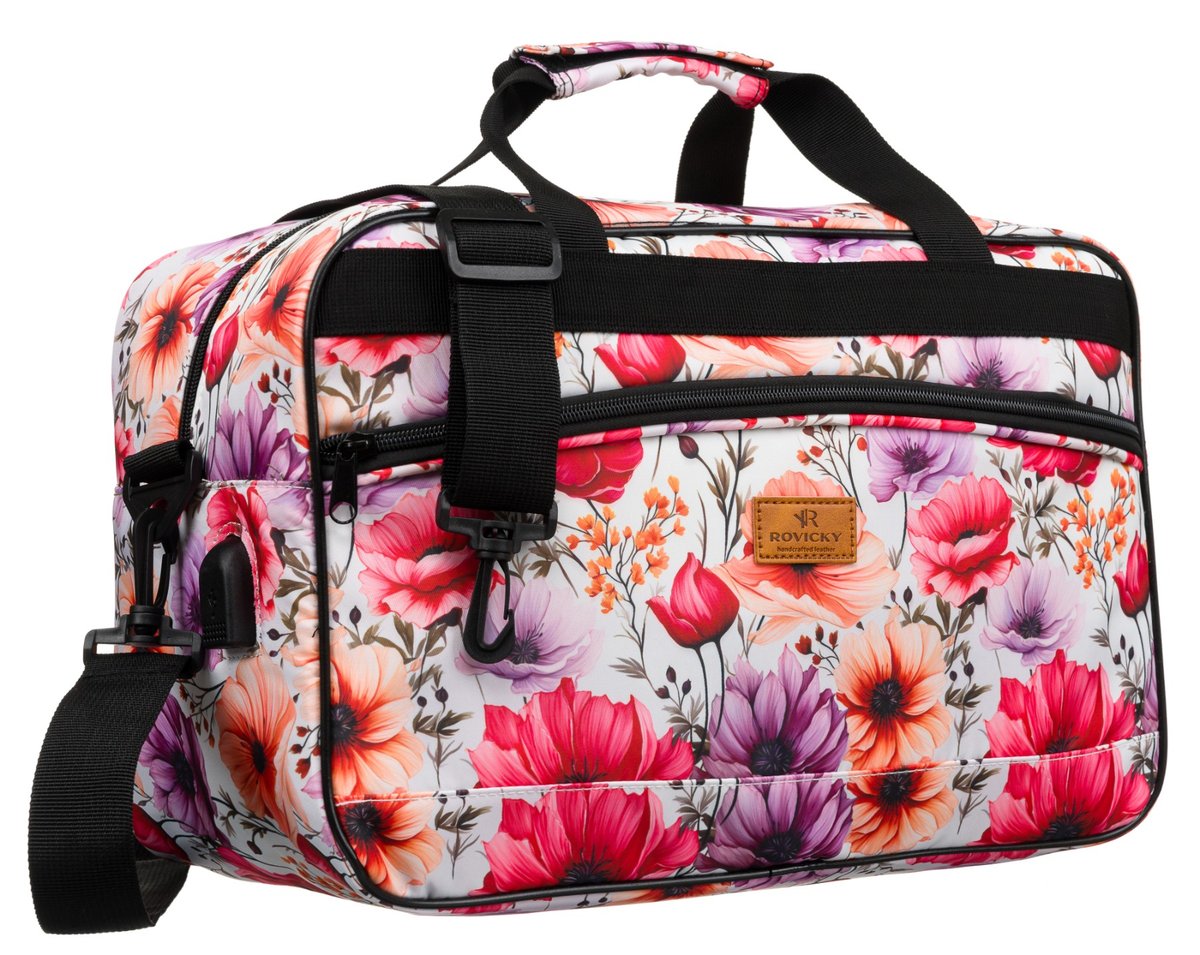 Torba podróżna do samolotu 40x20x25 Rovicky bagaż podręczny kabinowy Ryanair Wizz Air torba z portem USB