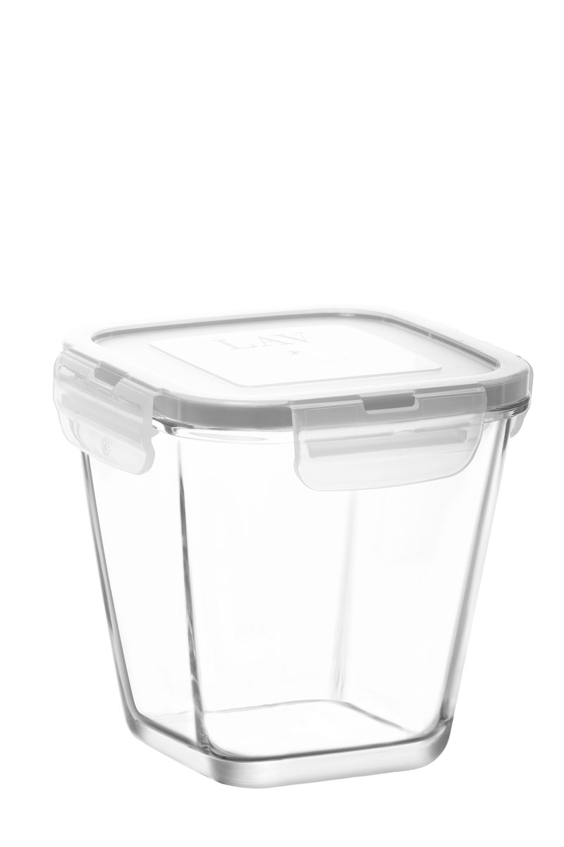 LAV FRESCO Pojemnik szklanych 700 ml z pokrywą zamykany wysoki