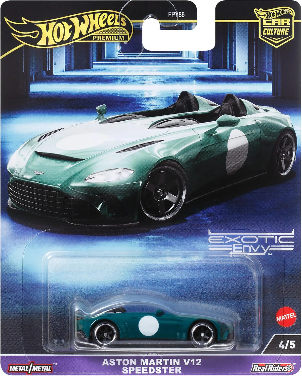 Hot Wheels Premium Car Culture Exotic Envy autko kolekcjonerskie Aston Martin V12 Speedtester HKC78
