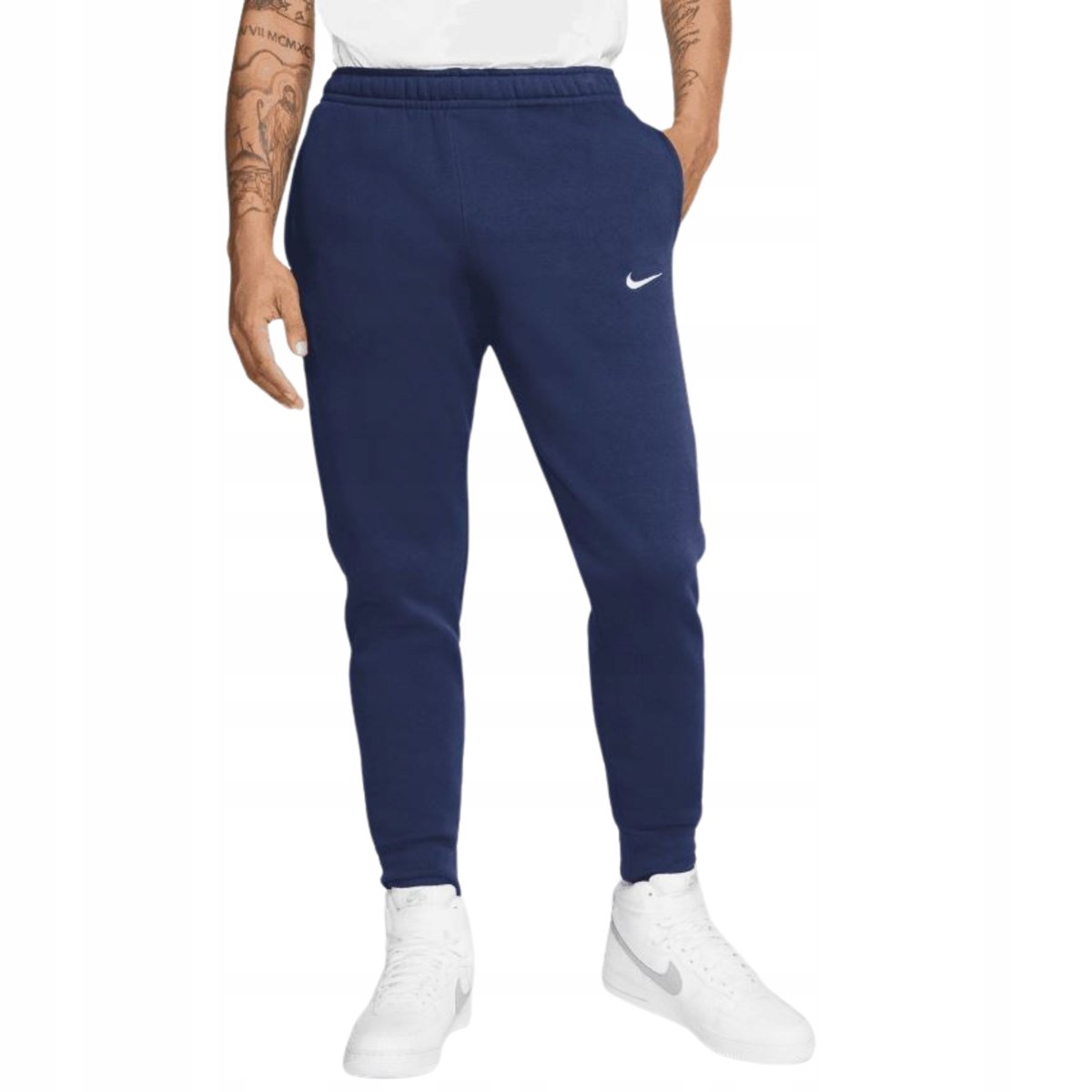 Nike spodnie dresowe męskie joggery sportowe granat rozmiar S wygodne