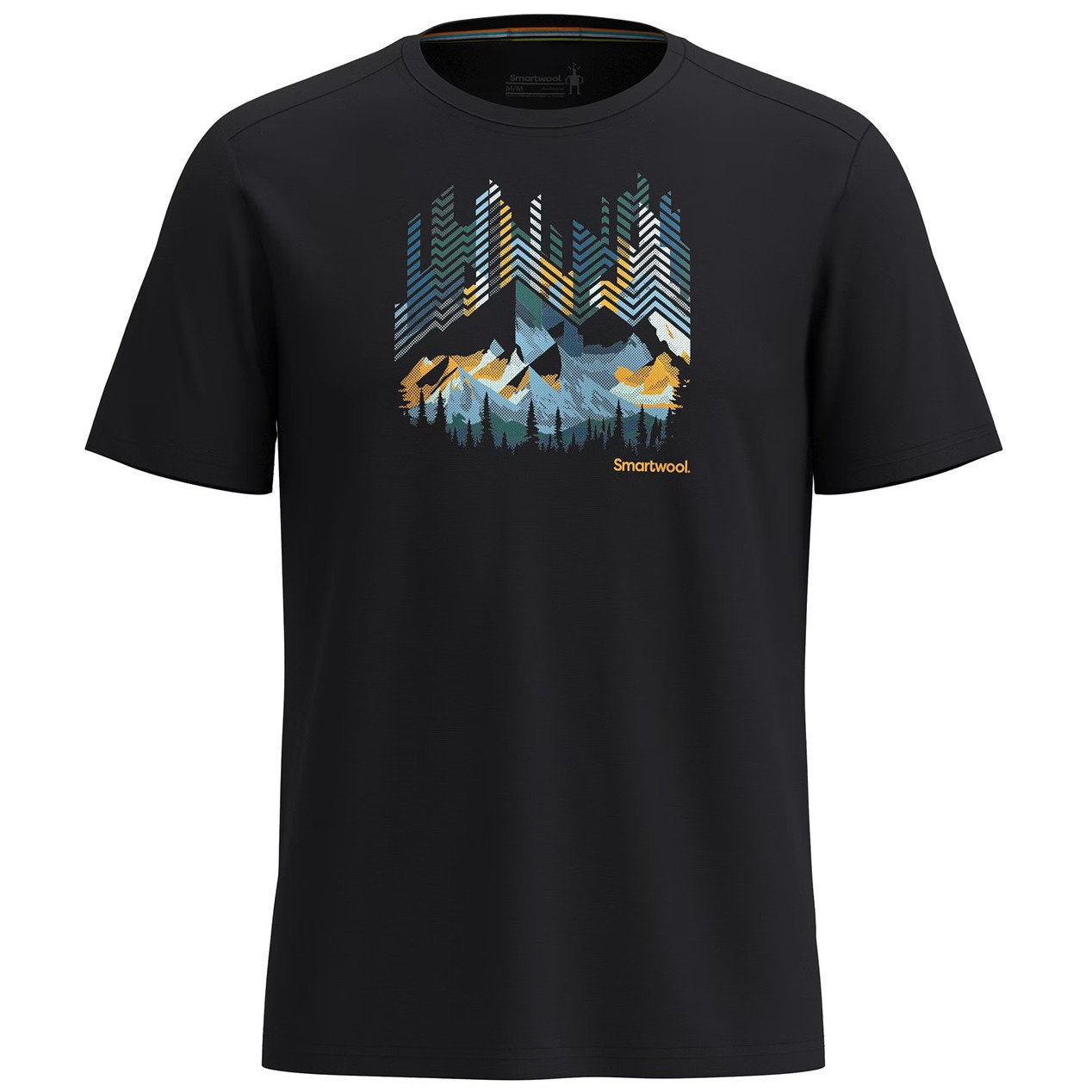 Koszulka Smartwool Vital Peaks Active Short Sleeve Graphic Tee Rozmiar: L / Kolor: czarny