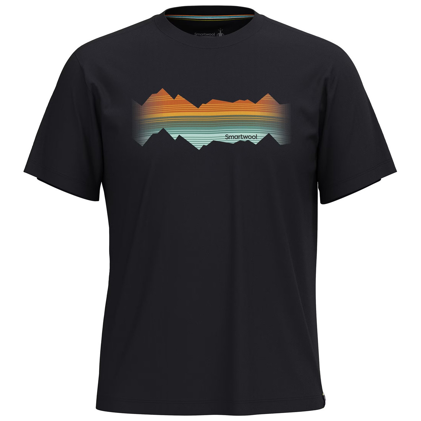 Koszulka Smartwool Mountain Horizon Short Sleeve Graphic T Rozmiar: L / Kolor: czarny