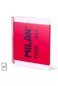 Zeszyt na spirali A4/80K linia 1918 różowy MILAN